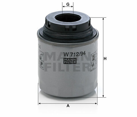 Olejový filter MANN W 712/94