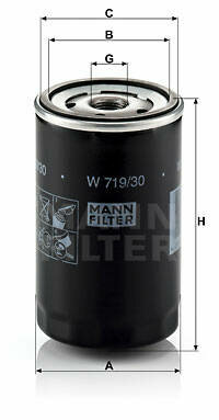 Olejový filter MANN FILTER W 719/30