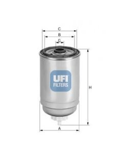 Palivový filter UFI Filters 24.444.00