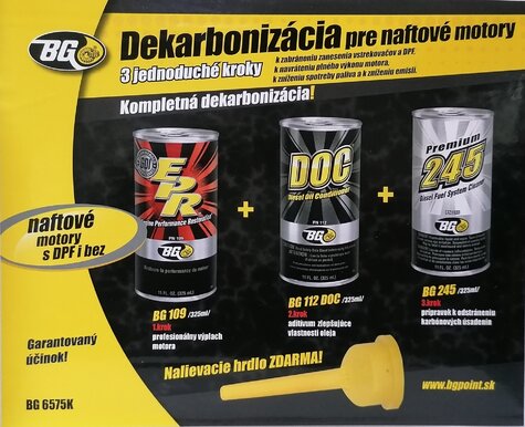 BG 6575 KIT dekarbonizácie diesel DPF 3x325 ml