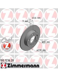 Brzdový kotúč ZIMMERMANN 100.1236.20