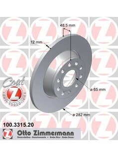 Brzdový kotúč ZIMMERMANN 100.3315.20
