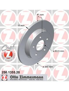 Brzdový kotúč ZIMMERMANN 250.1355.20