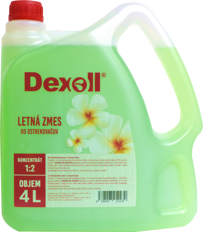 Dexoll Letná kvapalina do ostrekovačov Green Fresh 1:2 4L