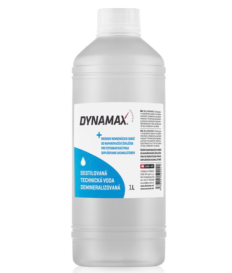 DYNAMAX Demineralizovaná technická voda 1L