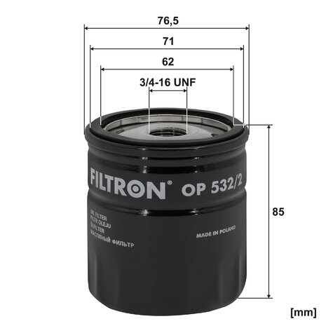 FILTRON OP532/2 Olejový filter