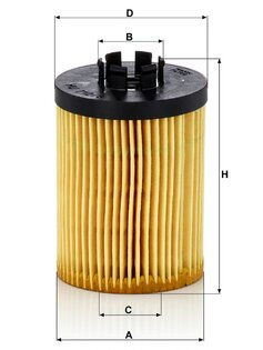 MANN HU712/8x - Olejový filter