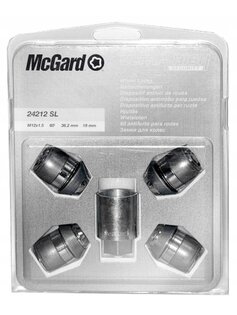 McGard Bezpečnostné matice M12x1,5 36,2mm 19mm (24212SL)