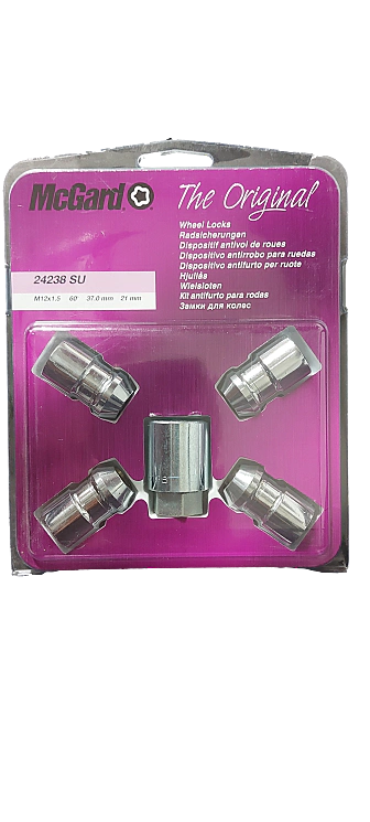 McGard Bezpečnostné matice M12x1,5 37,0mm 21mm (24238SU)
