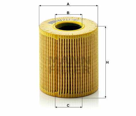 Olejový filter MANN FILTER HU711/51x