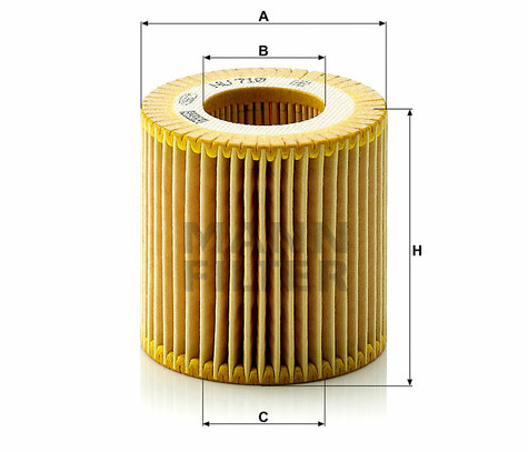 Olejový filter MANN FILTER HU 710 x