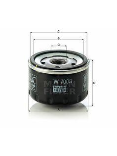 Olejový filter Mann Filter W 7003