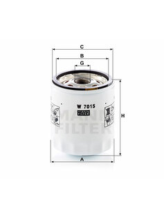 Olejový filter Mann Filter W 7015