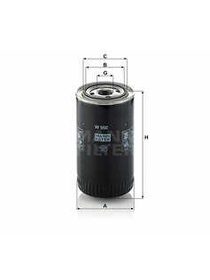 Olejový filter MANN FILTER W 950
