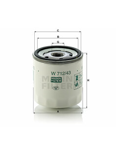 Olejový filter MANN W 712/43