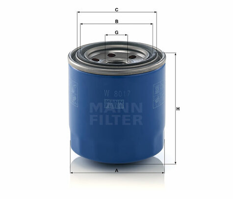 Olejový filter MANN W 8017