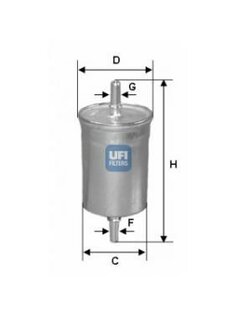 Palivový filter UFI Filters 31.710.00