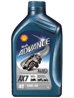 Shell Advance 4T AX7 10W-40 1l (VSX)