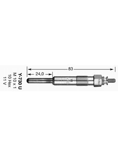 Žeraviaca sviečka NGK 6704
