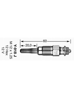 Žeraviaca sviečka NGK Y918J (6285)