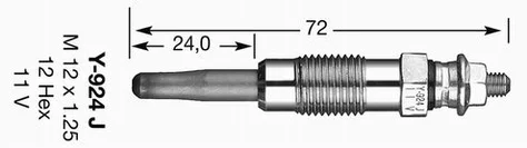 Žeraviaca sviečka NGK Y924J (7906)